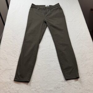 Lakeview Denim Skinny Jeans Womens 28 Moss Green Good 197102 Mid Rise Tapered